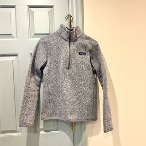 Patagonia Light Gray Fleece Jacket